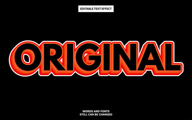 Original text effect