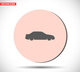 Car vector icon , lorem ipsum Flat design
