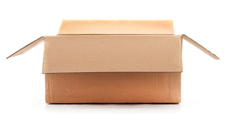 Brown cardboard box.