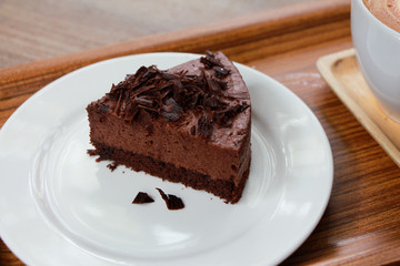 piece of chocolate cake