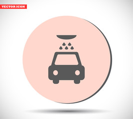 Car wash vector icon , lorem ipsum Flat design