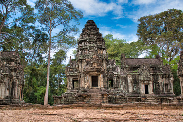 Phimeanakas Temple site among the ancient ruins of Angkor Wat