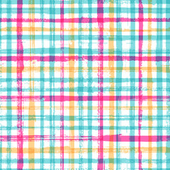 Hand painted stripes clothes seamless vector pattern.