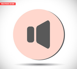 Speaker vector icon , lorem ipsum Flat design