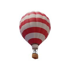 Fototapeta premium Hot air balloon isolated on a white background. Vector.