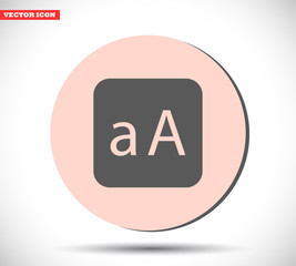 ABC vector icon , lorem ipsum Flat design