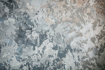 texture of smears of white, blue and gray putty