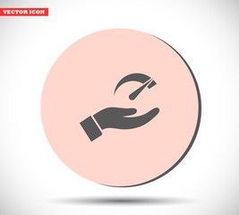 Speedometer vector icon , lorem ipsum Flat design