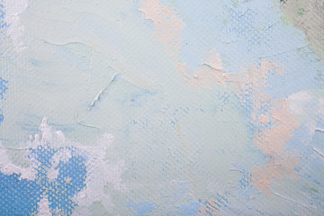 blue sky painted with gouache