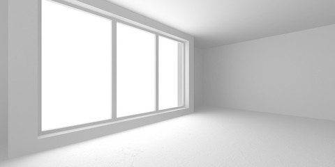 Futuristic White Architecture Design Background