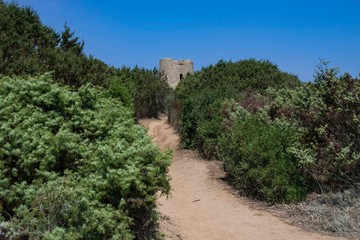 Fototapeta na wymiar Tower of Vignola in Sardinia