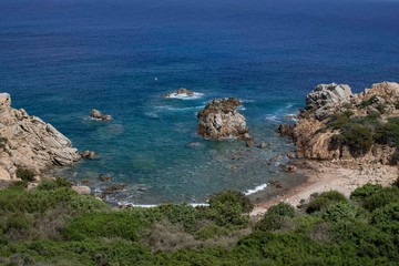 Fototapeta premium Panorama from the Tower of Vignola in Sardinia