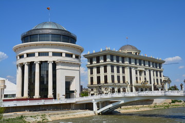 Centre Ville de Skopje Macédoine du Nord