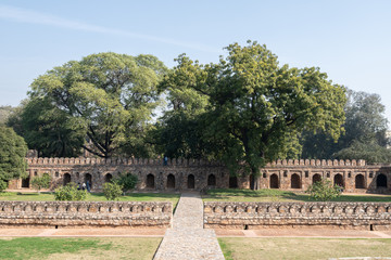 Obraz premium humayuns tomb surrounding wall