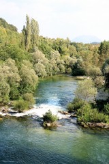 Fototapeta na wymiar Cetina, the lovely river, Croatia