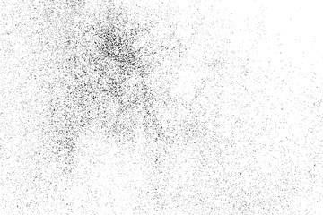 Black Grainy Texture Isolated On White Background. Dust Overlay. Dark Noise Granules. Digitally Generated Image. Vector Design Elements, Illustration, Eps 10.