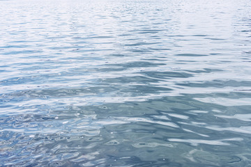 Obraz premium Water, lake, wave, blue background