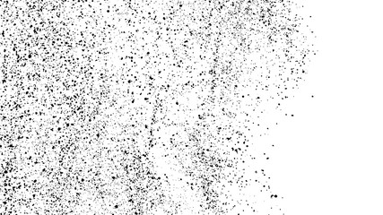 Black Grainy Texture Isolated On White Background. Dust Overlay. Dark Noise Granules. Digitally Generated Image. Vector Design Elements, Illustration, Eps 10.