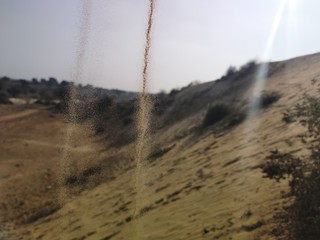 Sandy dunes scene in rajasthan