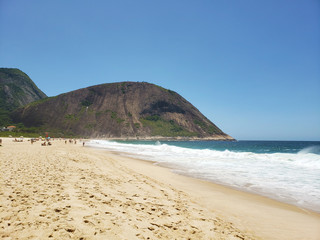 Beautiful sandy beach Itacoatiara