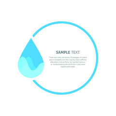 Water day step template, World water day vector design