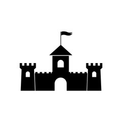 Obraz premium Castle Palace icon, logo isolated on white background