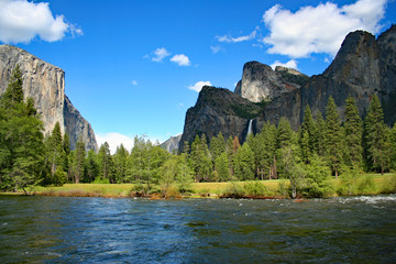 Naklejka premium Yosemite Valley in Spring (CA 00108)