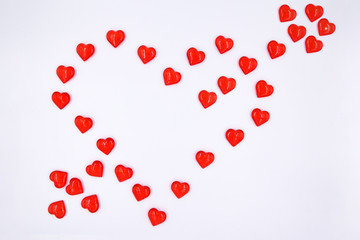 A heart made of small red hearts.