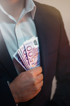 businessman with money in his hand