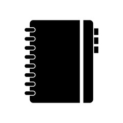 Notepad icon, logo isolated on white background