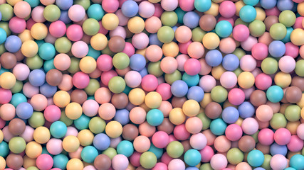 Colorful balls background