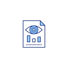 visualization creative icon. From Analytics Research icons collection. Isolated visualization sign on white background