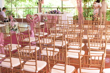 sillas  decorada 