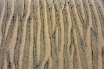 Landscapes and sand dunes in the Nazca desert. Ica, Peru.