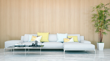 large luxury modern minimal bright interiors room mockup illustration 3D rendering