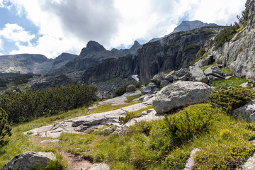 Landscape of Prekorech circus, Rila Mountain, Bulgaria