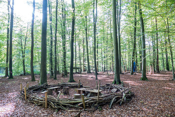 Aufbauten im Waldkindergarten