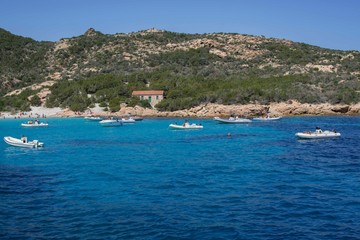 View of the Maddalena Archipelago in Sardinia
