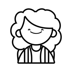 back to school education young student girl cartoon