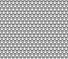 Abstract geometric pattern background with hexagonal and triangular texture. Black and white seamless grid lines.