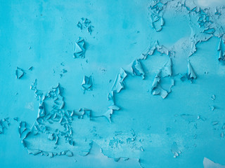 Background of an old turquoise wall