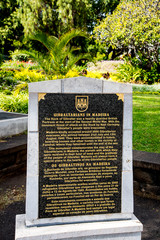 Memorial to the kindness of the people of Madeira in WW2