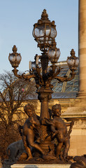 Fototapeta na wymiar Pont Alexandre 3 Paris Anges