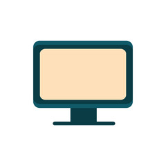 computer monitor technology education school icon design