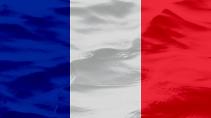 Waves Texture On France Flag, Background
