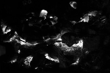 splash of water on black background