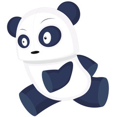 vector illustration of a cartoon panda running © sebastian