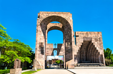 Open-air altar in Etchmiadzin, Armenia
