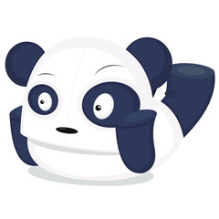 vector illustration of a panda cartoon © sebastian