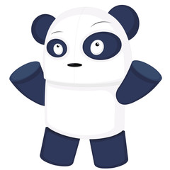 vector illustration of a panda cartoon © sebastian